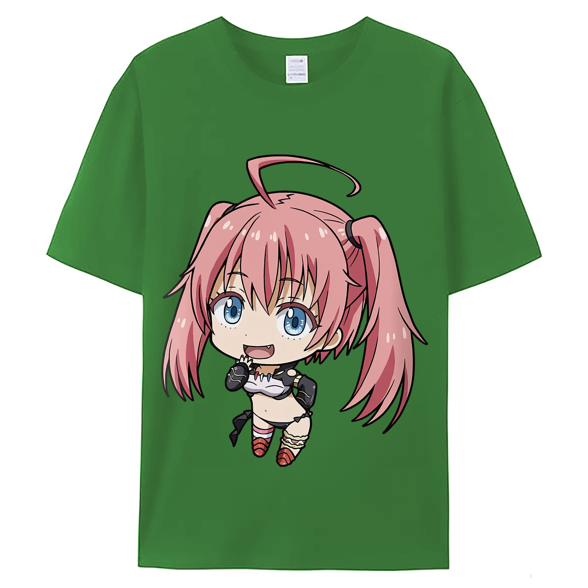 （画像用） 転スラ Regarding Reincarnated to Slime レディースカジュアルプリントTシャツ（綿100％）